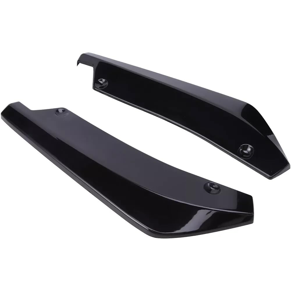 Auto Frontstoßstange Frontspoiler Für X5 Für X7 E46 E91 E90 E93 E81 E82 E87 E60 E65 Hinweis Größe 2Pcs Hinten Lip Wrap Winkel Diffusor Splitter Canard(Glossy Black) von SISAWUEU