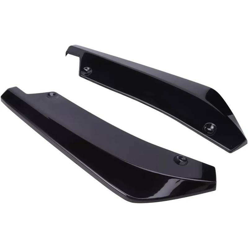 Auto Frontstoßstange Frontspoiler Für X5 Für X7 E46 E91 E90 E93 E81 E82 E87 E60 E65 Hinweis Größe 2Pcs Hinten Lip Wrap Winkel Diffusor Splitter Canard(Glossy Black) von SISAWUEU