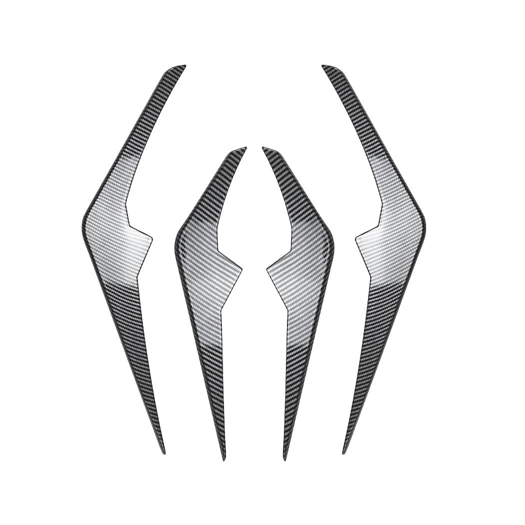 Auto Frontstoßstange Frontspoiler Für X6 Für G06 Für LCI 2023 2024 2025 Auto Frontstoßstange Splitter Seitenspoiler Entlüftungswindmesser Body Kits Zubehör(Fiber Look) von SISAWUEU