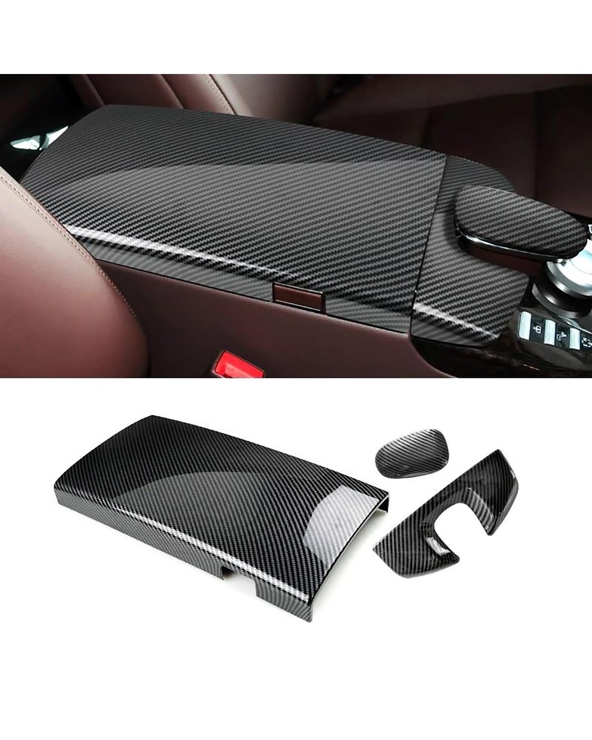 Center Console Panel Dekoration Für Benz Für S Klasse Für W221 2008 2009 2010 2011 2012 Auto Center Console Armlehne Box Schlüssel Pad Abdeckung Trim(A-B-C) von SISAWUEU