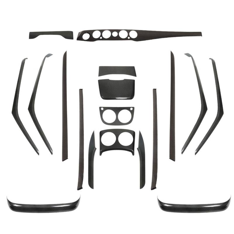 Center Console Panel Dekoration Für Benz Für S320L Für W222 Für S600 LHD 2014-2021 Auto Innen Dekor Kits Vollen Satz Aufkleber Rahmen Trim Abdeckung von SISAWUEU