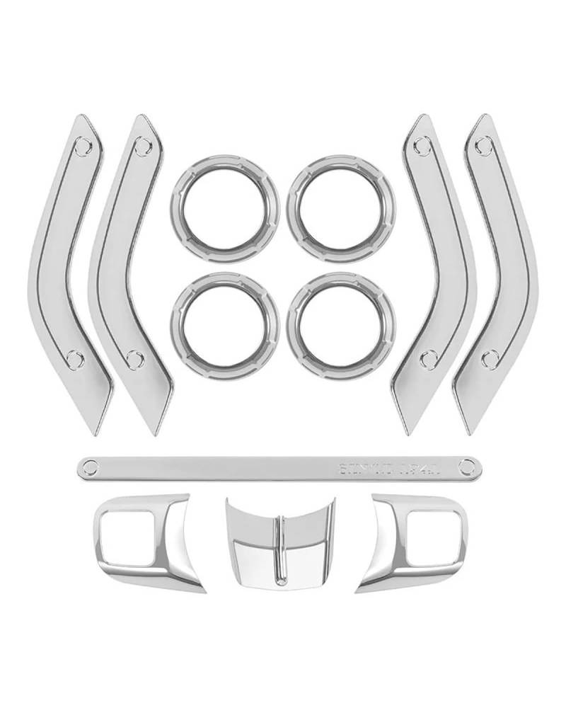 Center Console Panel Dekoration Für Wrangler Für JK Für JKU 2011 2012 2013 2014 2015-2018 Auto Dekoration Lenkrad Mittelkonsole Air Outlet Trim von SISAWUEU
