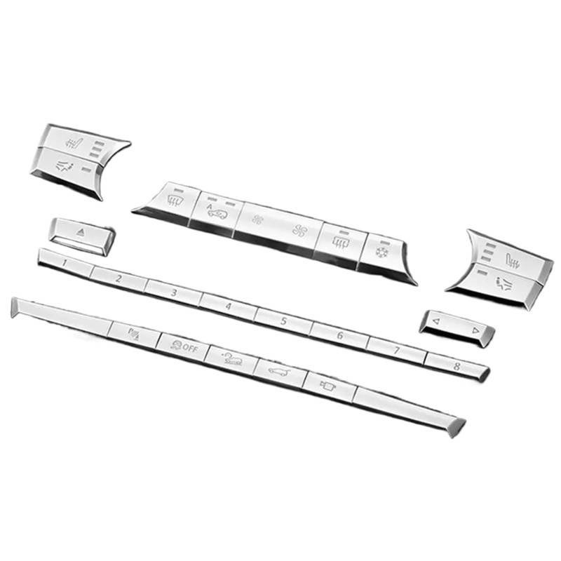 Center Console Panel Dekoration Für X5 Für X6 E70 E71 2008-2014 Mittelkonsole Klimaanlage Tasten Pailletten Dekoration Aufkleber Aufkleber 26 Stücke von SISAWUEU