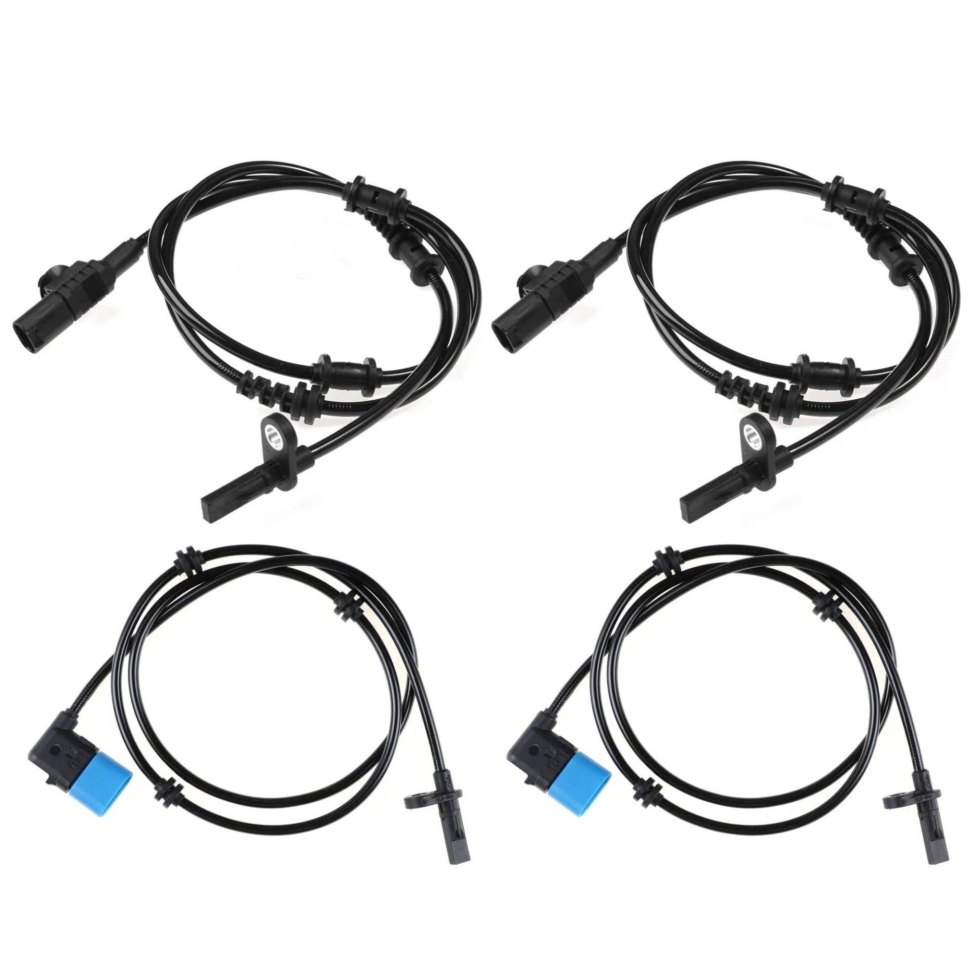 Für Benz A-Klasse B-Klasse GLA CLA W117 W156 W176 A2465402510 Vorne A2469059402 Hinten ABS Rad Geschwindigkeit Sensor(4 pcs) von SISAWUEU