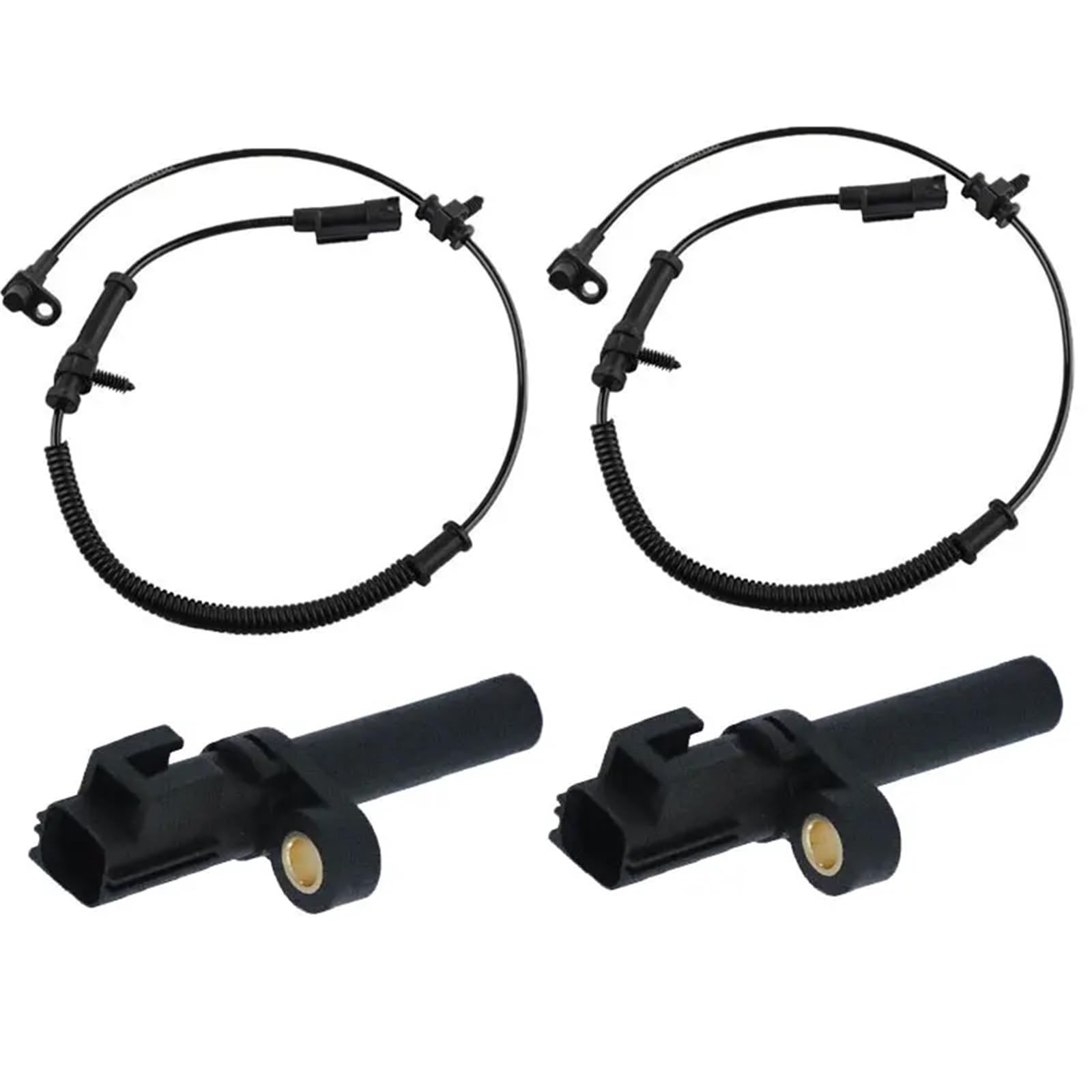 Für Dodge Durango Ram 1500 2500 Vorne Hinten Links Rechts Auto ABS Rad Geschwindigkeit Sensor 68060333AA 56028668AA(4PCS) von SISAWUEU
