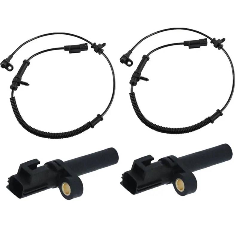 Für Dodge Durango Ram 1500 2500 Vorne Hinten Links Rechts Auto ABS Rad Geschwindigkeit Sensor 68060333AA 56028668AA(4PCS) von SISAWUEU