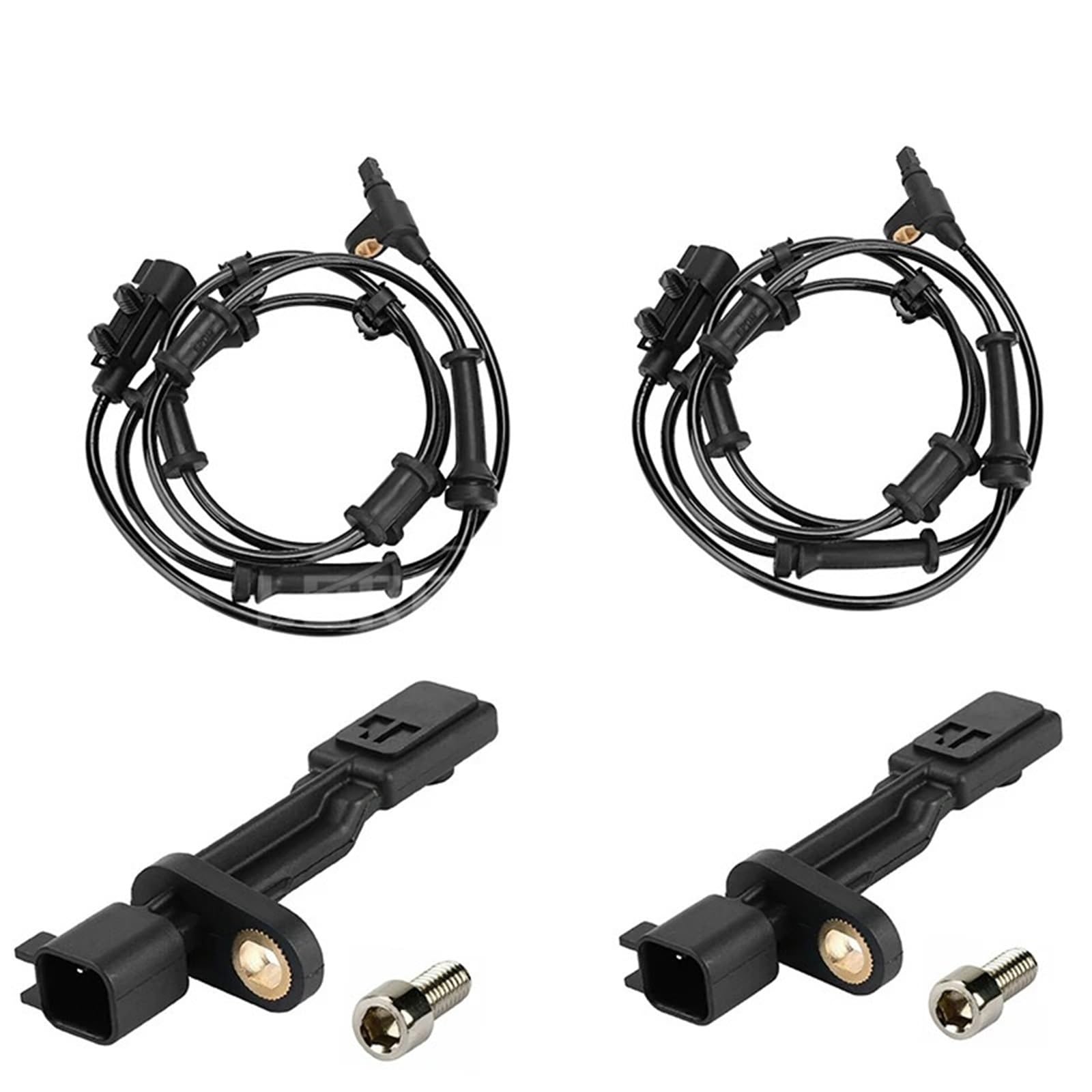 Für Jeep Wrangler JK 2007-2018 3.6L 3.8L 68003281AA 52125003AB 52125003AA Vorne Hinten Links Rechts ABS Rad Geschwindigkeit Sensor(4x ab 52125003AB) von SISAWUEU