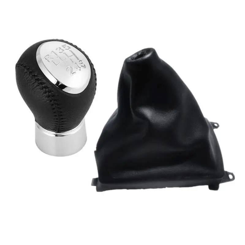 Manuell Schaltknauf 5/6 Gang Auto Styling Schaltknauf Hebel Stick Gamasche Kofferraum Abdeckung Fall Kragen Kompatibel Mit Mazda 6 M6 2002 2003 2004 2005 2006 2007(6 Speed Combo) von SISAWUEU