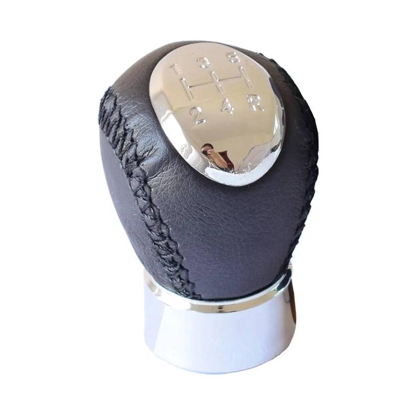 Manuell Schaltknauf 5/6 Gang Chrom Auto MT Schaltknauf Hebel HeadBall Shifter Gamasche Manschette Kompatibel Mit Mazda 6 2002 2004 2005 2006 2007(5 Speed) von SISAWUEU