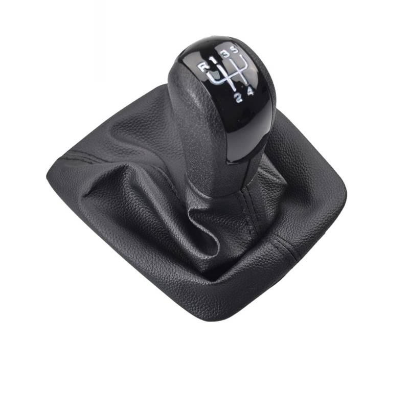 Manuell Schaltknauf 5 6 Gang Auto Schaltknauf Hebel Stick Griff Gamasche Kofferraum Abdeckung Fall Kompatibel Mit Skoda Octavia 2004 2005 2006 2007 2008-2012(5 Speed) von SISAWUEU