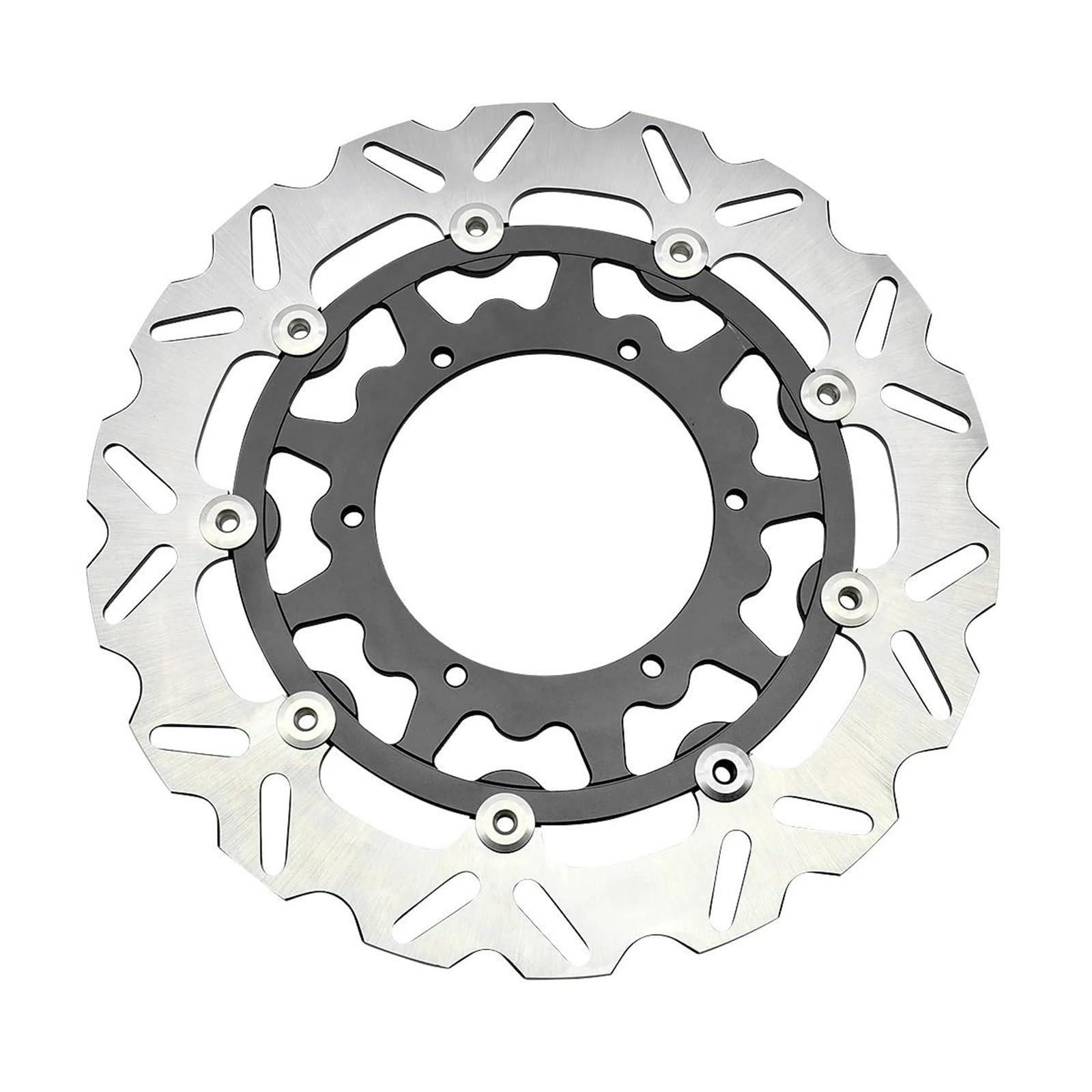 Motorrad Bremsscheiben Für Yamaha Für WR YZ 125 250 250F 426F 450F YZ250X YZ250FX 1998-2021 CNC 320mm 270mm Schwimm Front Bremsscheibe Rotor Universal Teile(Front 320MM Black) von SISAWUEU