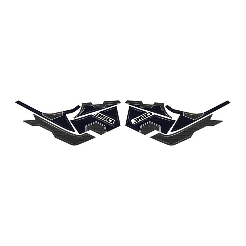 Motorrad Tankpad Motorrad Harz Epoxy Aufkleber Schutz Kit Tank Pad Anti Scratch Aufkleber Nicht-Slip Für ADV350 ADV 350 2022 2023(6) von SISAWUEU