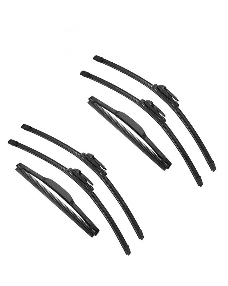 Wischerblätter Für C4 Coupe 3 Tür 2004 2005 2006 2007 2008 2009 2010 Doppel Gummi Auto Wischer Scheibenwischer Gummi auto Zubehör(6PCS) von SISAWUEU