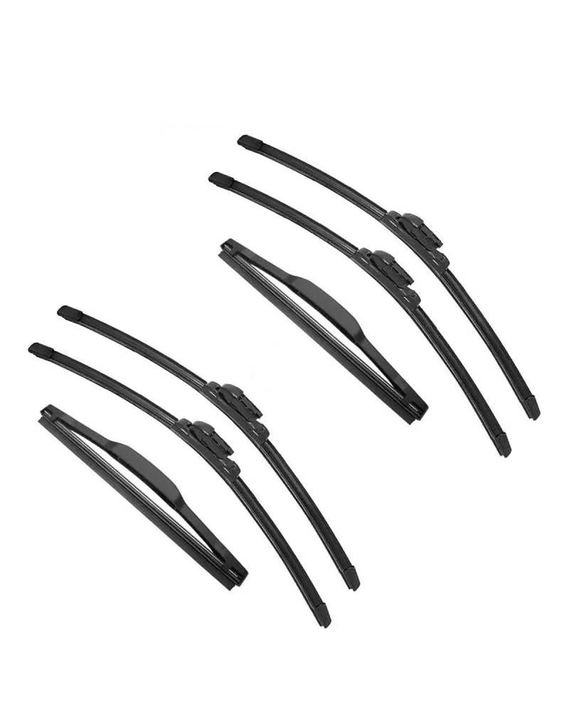 Wischerblätter Für DS4 DS5 2010 2011 2012 2013 2014 2015 2016 2017 2018 Doppel Gummi Auto Wischer Scheibenwischer Gummi auto Zubehör(6PCS) von SISAWUEU