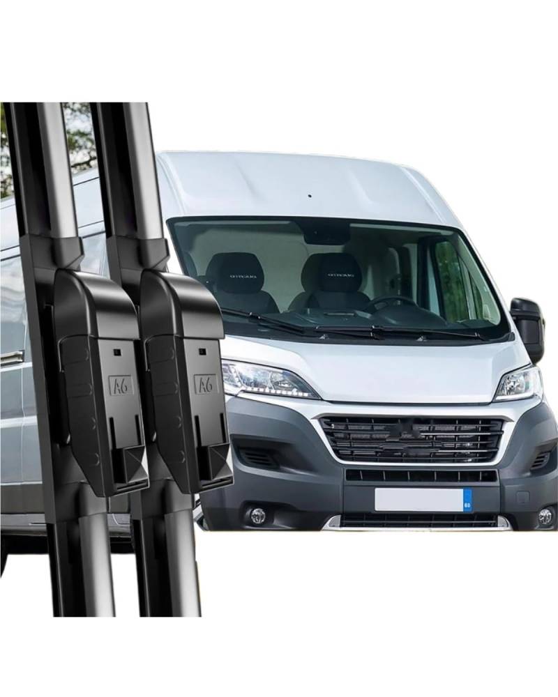 Wischerblätter Für Ducato III MK3 Für Peugeot Boxer Manager Relais Jumper Für Vauxhall Movano 2007-2023 Frontscheibenwischer von SISAWUEU