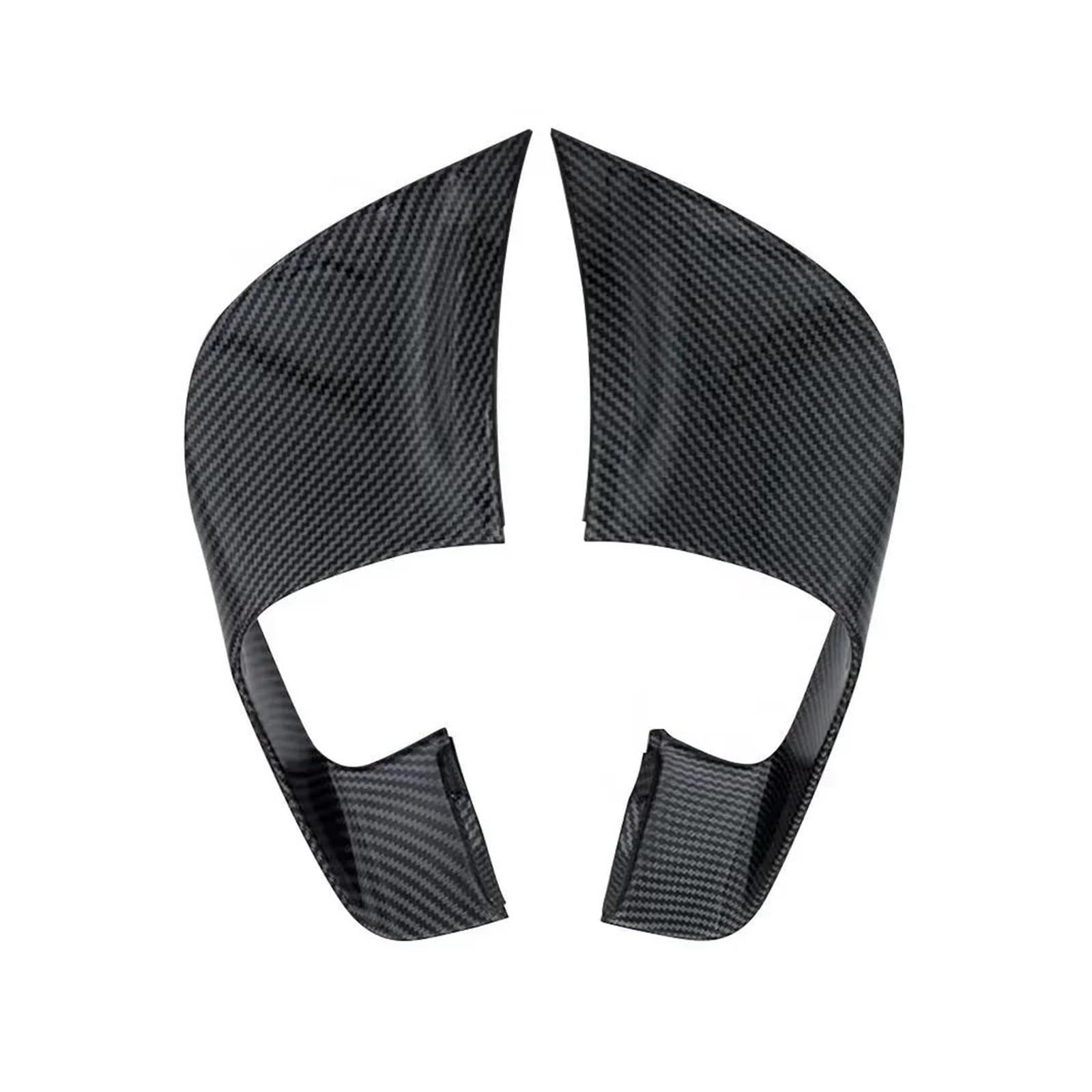 motorradspoiler Für Yamaha YZF-R7 2021-2023 Motorrad Fixed Wing ABS Carbon Farbe Aerodynamische Winglets Flügel Spoiler Verkleidung Kit(Matte Carbon Paint) von SISAWUEU