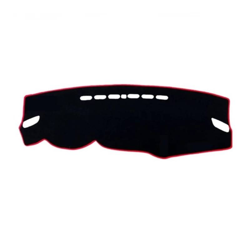 Auto Armaturenbretter Abdeckung Auto Dashboard Abdeckung Matte Dashboard Sonnenblende Schützen Teppich Für Mitsub&ishi Für Outlander 2013 2014 2015 2016 2017 2018 2019 2020 2021(LHD,Black(Red Edge)) von SISIFEIER