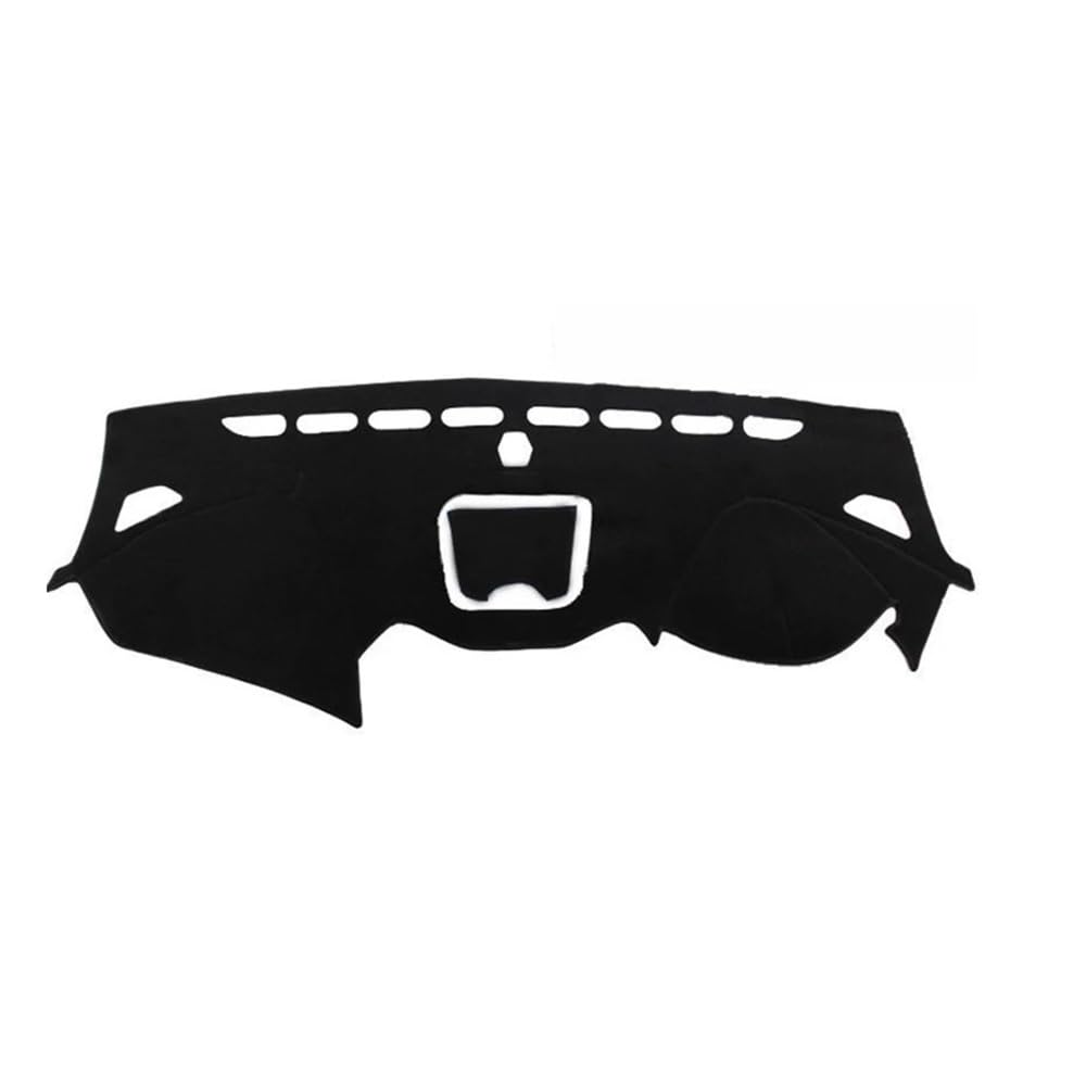 Auto Armaturenbretter Abdeckung Auto Dashboard Abdeckung Matte Pad Dash Sonnenschutz Teppich Für Hyun&dai Für Santa Fe IX45 DM 2013 2014 2015 2016 2017 2018(RHD,Black(Black Edge)) von SISIFEIER