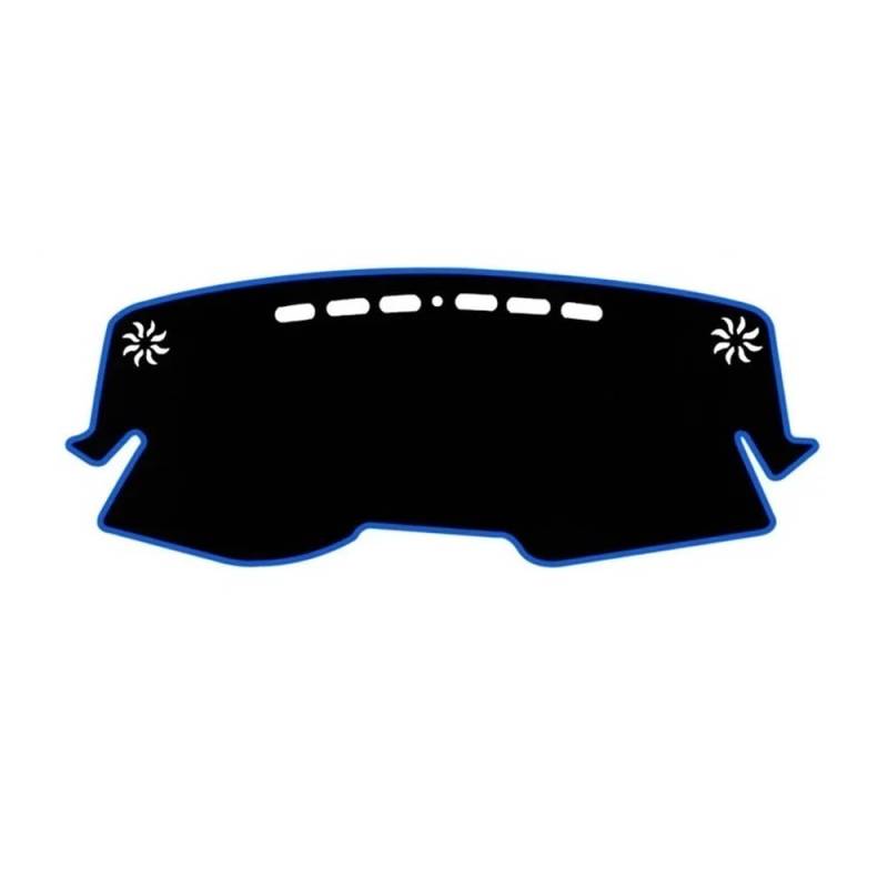 Auto Armaturenbretter Abdeckung Für Toy&ota Für C-HR 2016 2017 2018 2019 2020 2021 2022 2023 Auto Armaturenbrettabdeckung Armaturenbrettmatte Sonnenschutz Rutschfeste Unterlage(A LHD Blue Side) von SISIFEIER