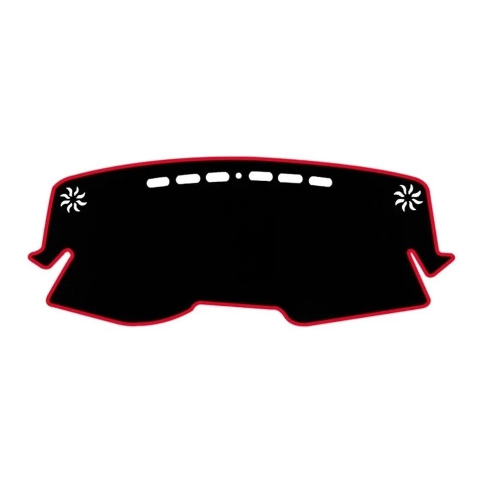 Auto Armaturenbretter Abdeckung Für Toy&ota Für C-HR 2016 2017 2018 2019 2020 2021 2022 2023 Auto Armaturenbrettabdeckung Armaturenbrettmatte Sonnenschutz Rutschfeste Unterlage(A LHD Red Side) von SISIFEIER