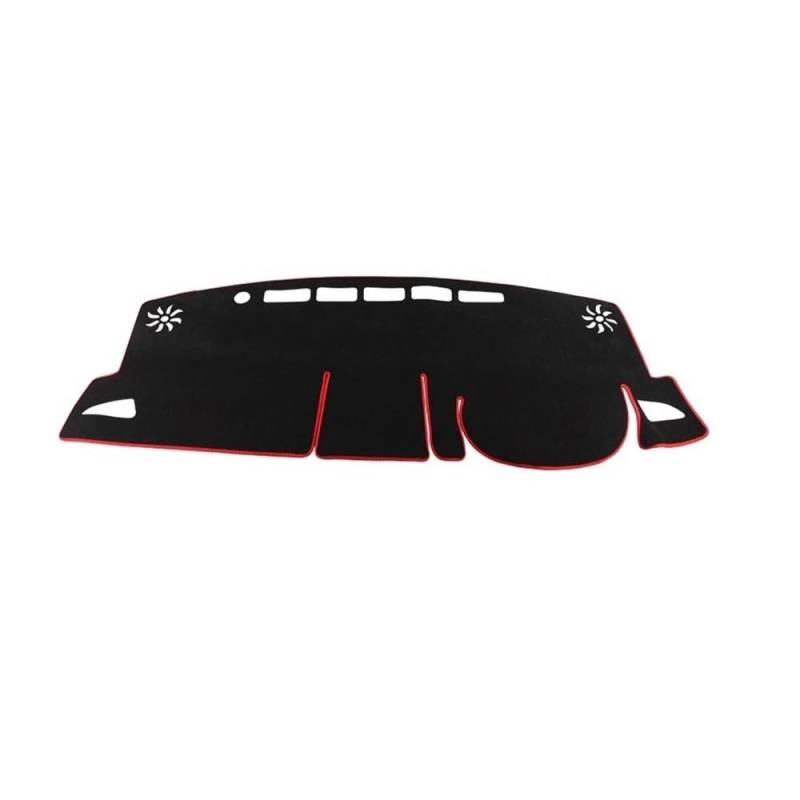 Auto Armaturenbretter Abdeckung Für Toy&ota Für Coro┐lla Cross XG10 2021 2022 2023 2024 Hybridauto-Armaturenbrettabdeckung Armaturenbrettmatte Sonnenschutz Rutschfeste Unterlage(A Red Side RHD) von SISIFEIER