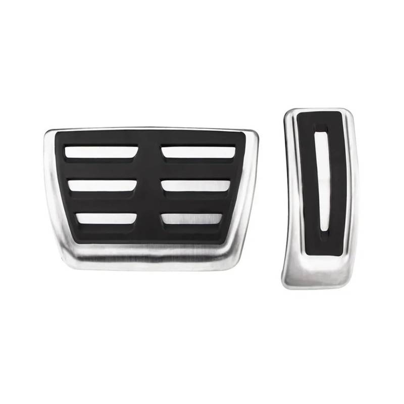 Pedale Abdeckung Für A4 B9 Für A5 F5 2016-2023 Auto Pedale LHD Limousine Avant Sport Gas Brems Fußstütze Pedal Abdeckung Edelstahl(2Pcs AT) von SISIFEIER