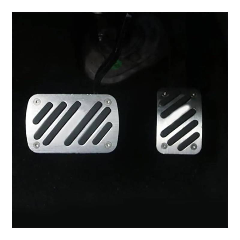 Pedale Abdeckung Für Citroen Für C5 Für Aircross Für Picasso 2013-2021 AT Auto Pedale Schutz Auto Teile Brems Gas Pedal Pad Schutz Abdeckung(Silver) von SISIFEIER