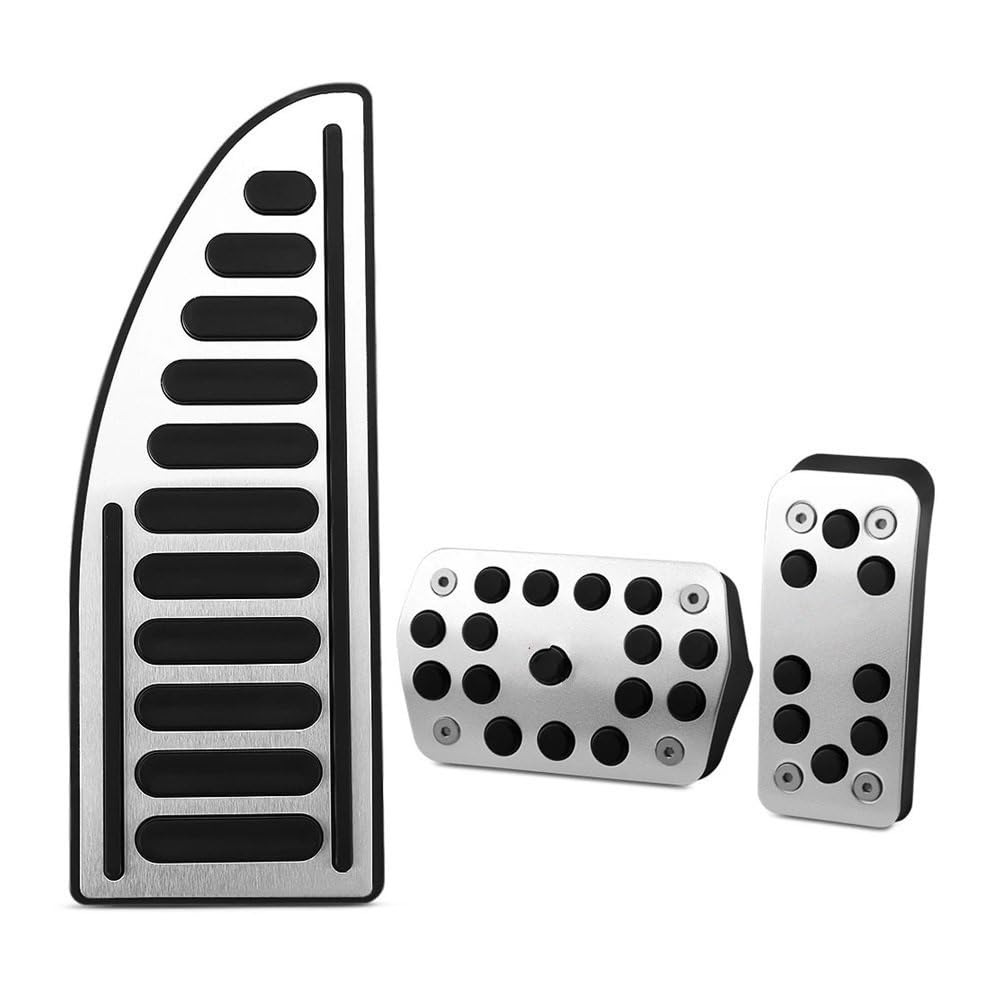 Pedale Abdeckung Für For&d Für Focus 2 3 4 MK2 MK3 MK4 Für Kug&a Für Escape RS ST 2005-2017 Edelstahl Auto Pedale Abdeckungen Kupplung Gas Bremspedal Set Pads(AT and Rest) von SISIFEIER