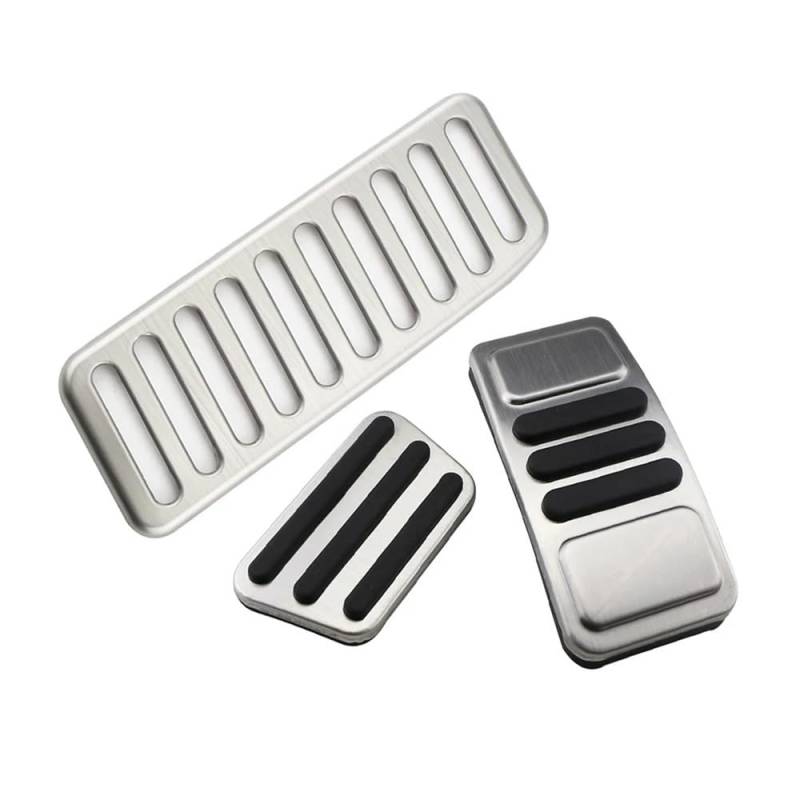 Pedale Abdeckung Für For&d Für Mustang 2015-2021Car Pedale Ersatz Teile AT Gas Pedal Bremspedal Abdeckung Fußstütze Pedale Pads(AT With Rest) von SISIFEIER