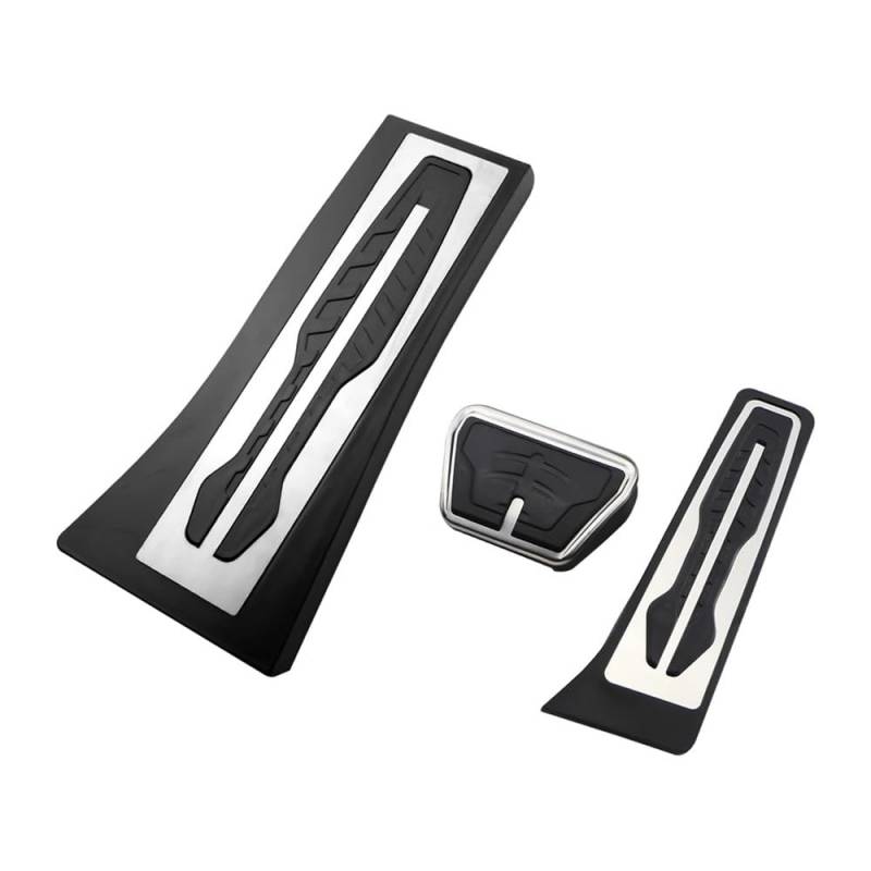Pedale Abdeckung Für Für X5 Für X6 F15 F16 E70 E71 E72 G05 X7 G07 2008-2020 Edelstahl Auto Pedale Kit LHD Gas Brems Fußstütze Pedal Abdeckung Acc(AT with Rest) von SISIFEIER