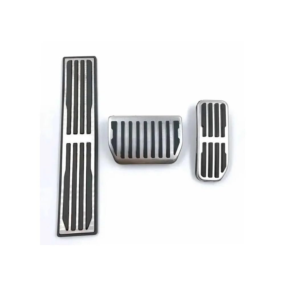 Pedale Abdeckung Für Jaguar Für XF X260 2015-2022 Auto Fußpedale Edelstahl Pads Kraftstoff Bremse Rutschfeste Kein Bohren Legierung Abdeckungen Teile Zubehör(3 PCS) von SISIFEIER