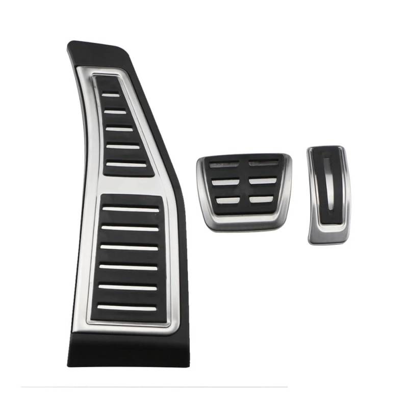 Pedale Abdeckung Für Q7 Für SQ7 4M 2015-2021 Edelstahl Auto Pedal Abdeckung LHD AT Auto Gas Bremspedale Schutz Abdeckung(AT With Rest) von SISIFEIER