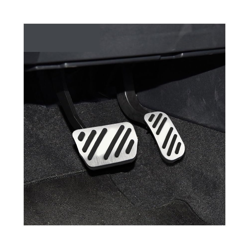Pedale Abdeckung Für Toy&ota Für Hilux Revo 2015 2016 2017 2018 2019 2020 2021 AT Pedal Auto Gaspedal Bremspedale Abdeckung Fall Pads(Silver) von SISIFEIER