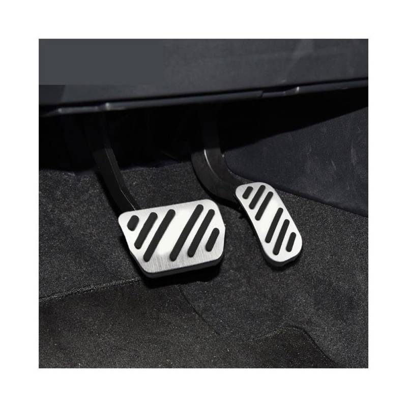 Pedale Abdeckung Für Toy&ota Für Hilux Revo 2015 2016 2017 2018 2019 2020 2021 AT Pedal Auto Gaspedal Bremspedale Abdeckung Fall Pads(Silver) von SISIFEIER