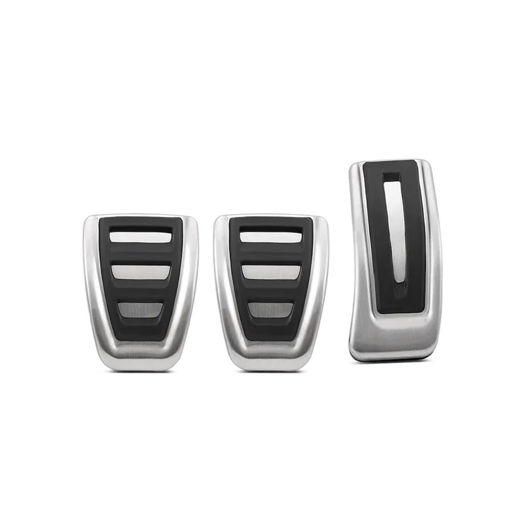 Pedale Abdeckung Rutschfeste Auto-Pedalpolsterabdeckungen Auto-Fußbremspedalpolsterabdeckung aus Aluminiumlegierung, dekorativ Für A3 8V 2014–2020(3PCS) von SISIFEIER