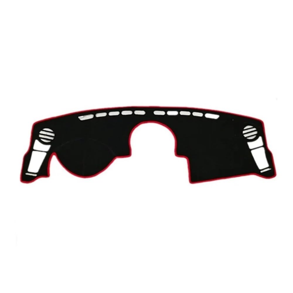 SISIFEIER Auto Armaturenbretter Abdeckung Armaturenbrett-Abdeckung Matte Instrumenten-Sonnenschutz Teppich Teppich Für Kia Für Soul AM 2009 2010 2011 2012 2013 Auto-Styling(LHD,Black(Red Edge)) von SISIFEIER
