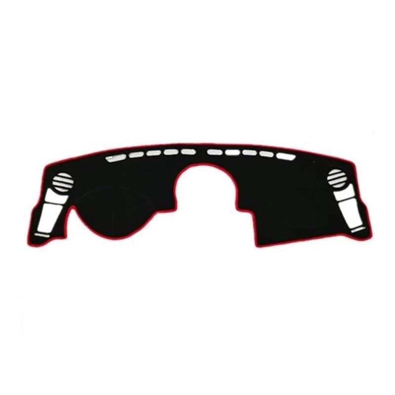 SISIFEIER Auto Armaturenbretter Abdeckung Armaturenbrett-Abdeckung Matte Instrumenten-Sonnenschutz Teppich Teppich Für Kia Für Soul AM 2009 2010 2011 2012 2013 Auto-Styling(LHD,Black(Red Edge)) von SISIFEIER