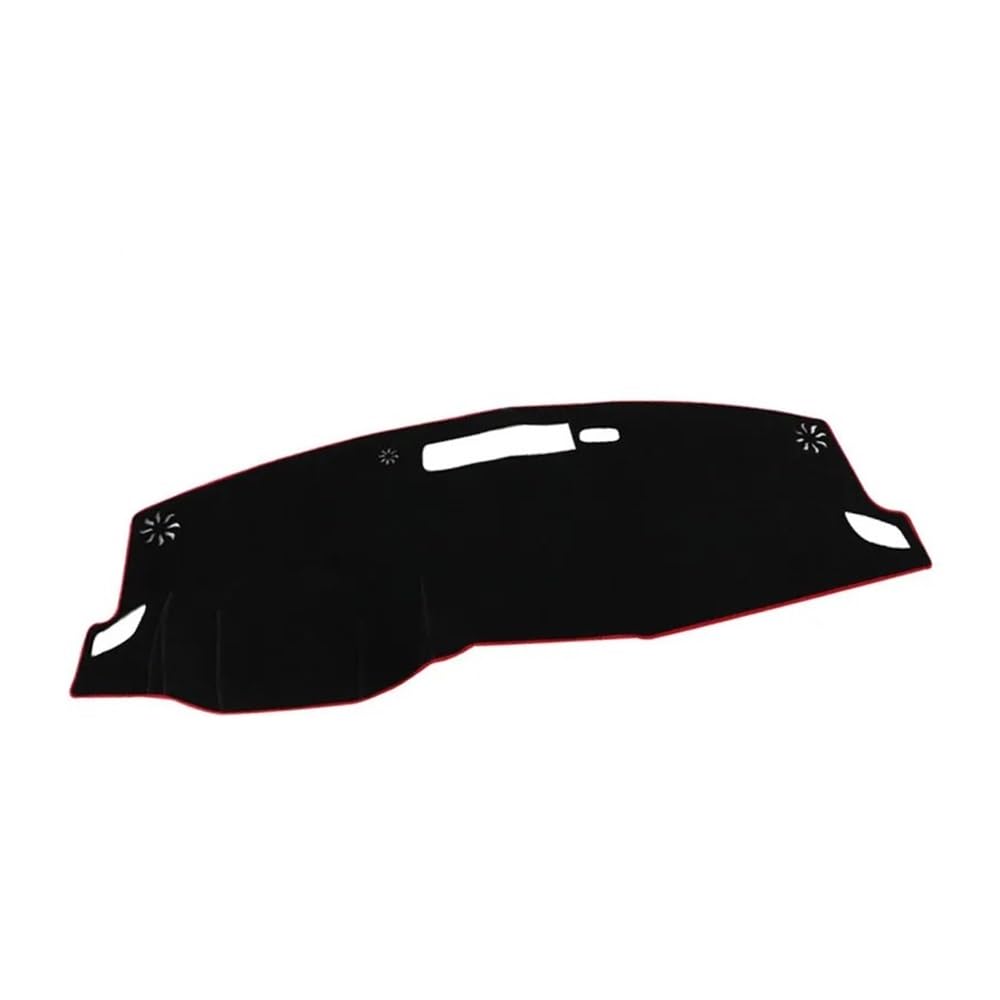 SISIFEIER Auto Armaturenbretter Abdeckung Armaturenbrett-Abdeckung Matte Lichtschutz Sonnenschutz Staubdicht Teppich Innenausstattung Für N&issan Für X-Trail T33 2021 2022(Red Thread) von SISIFEIER