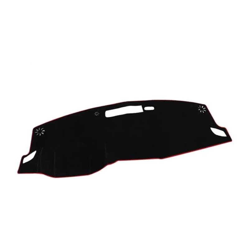 SISIFEIER Auto Armaturenbretter Abdeckung Armaturenbrett-Abdeckung Matte Lichtschutz Sonnenschutz Staubdicht Teppich Innenausstattung Für N&issan Für X-Trail T33 2021 2022(Red Thread) von SISIFEIER