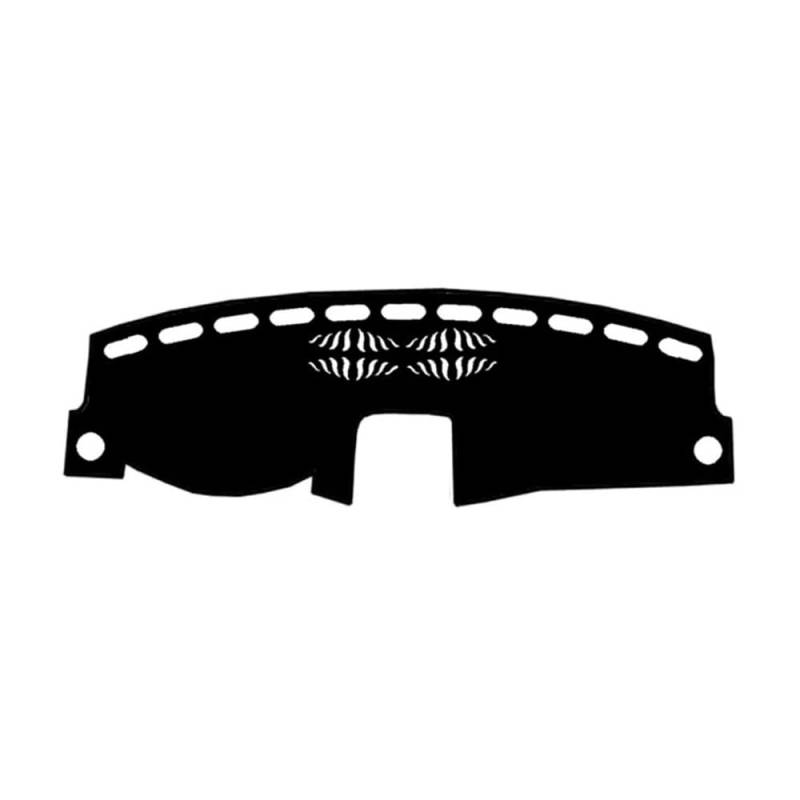 SISIFEIER Auto Armaturenbretter Abdeckung Armaturenbrett-Abdeckung Matte Pad Für V&W Für Touareg 2011 2012 2013 2014 2015 2016 2017 2018 Dash Sonnenschutz Teppichschutz(LHD,Black(Black Edge)) von SISIFEIER
