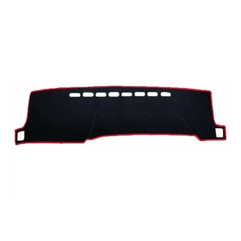 SISIFEIER Auto Armaturenbretter Abdeckung Auto Armaturenbrett Abdeckung Dashmat Pad Für Toy&OTA Für Prius C Für Aqua NHP10 2012-2019 Dashmat Sonnenschutz Teppich Teppich(LHD,Black(Red Edge)) von SISIFEIER