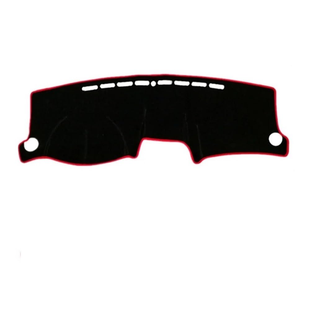 SISIFEIER Auto Armaturenbretter Abdeckung Auto Armaturenbrett Abdeckung Matte Pad Dash Sonnenschutz Teppich Für Kia Für Sportage 2004 2005 2006 2007 2008 2009 2010(LHD,Black(Red Edge)) von SISIFEIER