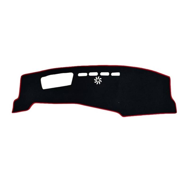 SISIFEIER Auto Armaturenbretter Abdeckung Auto-Armaturenbrett-Matte rutschfest Für Haval Für F7 2024 2025 Anti-Schmutz-Armaturenbrett Mittelkonsole Teiledekoration(Display-Red) von SISIFEIER