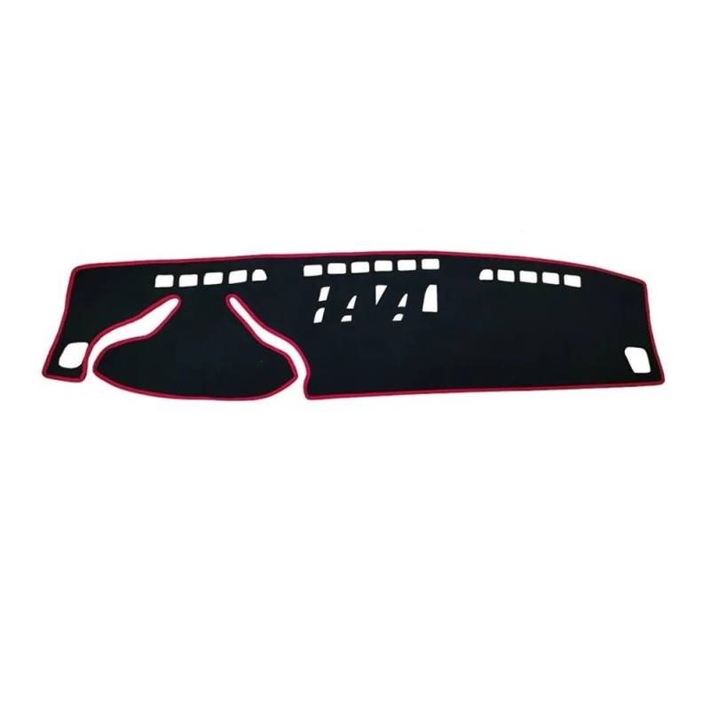 SISIFEIER Auto Armaturenbretter Abdeckung Autodekorationen Armaturenbrett Anti-Schmutz-Matte rutschfeste Teppichpolster Für Haval Für H3 2024(Red Thread) von SISIFEIER
