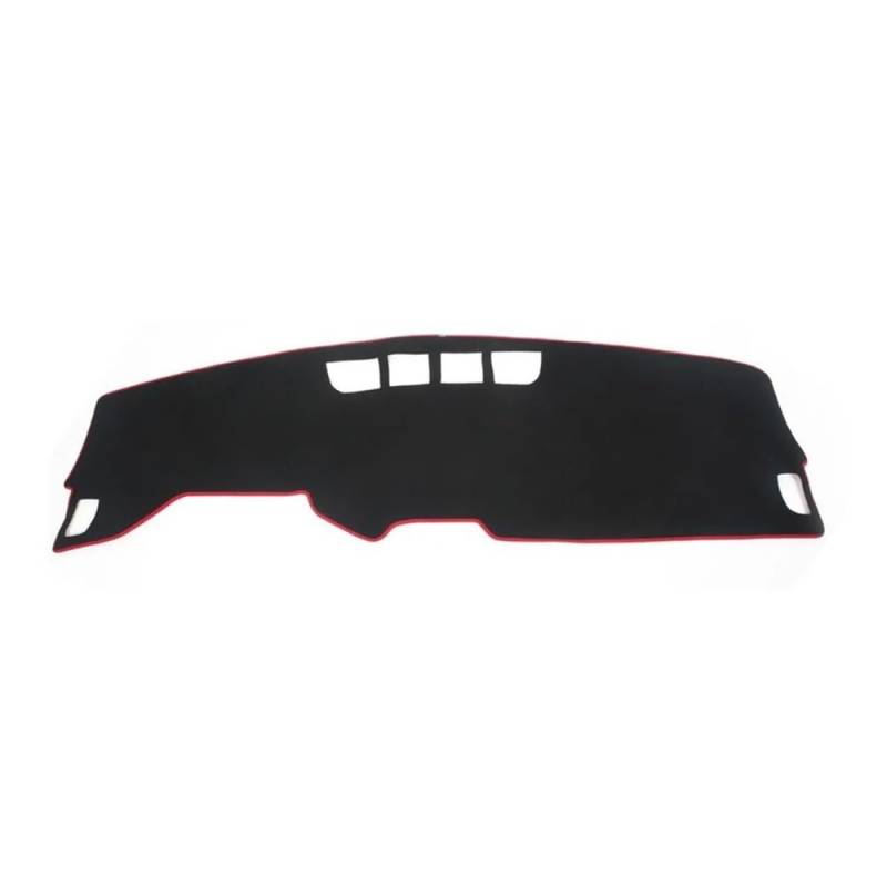 SISIFEIER Auto Armaturenbretter Abdeckung Für Haval Für H6 2021 Dashboard Matte Auto Anti Slip Staubdicht Pad Teile Sonnenschutz Teppich Abdeckung(Red Edge) von SISIFEIER
