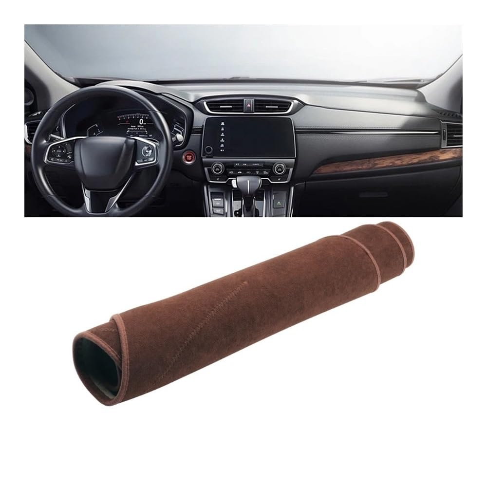 SISIFEIER Auto Armaturenbretter Abdeckung Für Hon┐da Für CR-V 5. Generation 2017 2018 2019 2020 2021 2022 Auto Armaturenbrettabdeckung Armaturenbrettmatte Sonnenschutz rutschfeste Unterlage(Braun) von SISIFEIER
