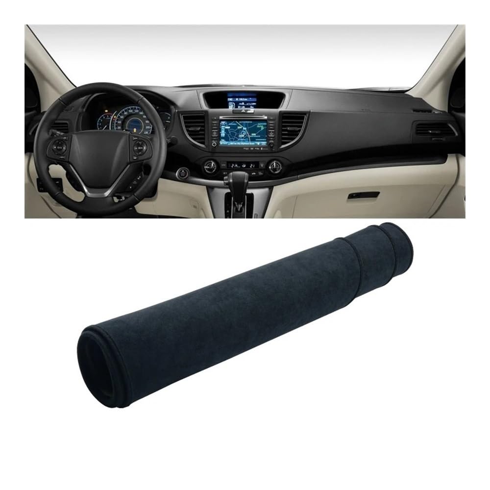 SISIFEIER Auto Armaturenbretter Abdeckung Für Hon┐da Für CR-V Für CRV 4 MK4 2012 2013 2014 2015 2016 Auto Dashboard Abdeckung Dash Matte Sonnenschutz Nicht-Slip Pad(Black) von SISIFEIER