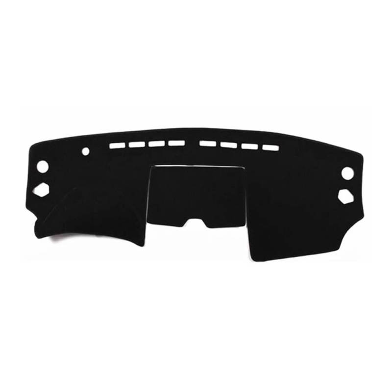 SISIFEIER Auto Armaturenbretter Abdeckung Für N&issan Für X-Trail T31 2008 2009 2010 2011 2012 2013 Auto Dashboard Abdeckung Matte Pad Dash Sonnenblende Teppich(LHD,Black(Black Edge)) von SISIFEIER
