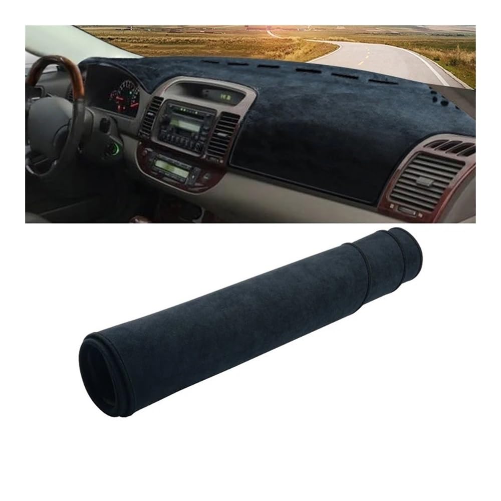 SISIFEIER Auto Armaturenbretter Abdeckung Für Toy&OTA Für Camry Für XV30 2002 2003 2004 2005 2006 Auto Armaturenbrett Abdeckung Armaturenbrett Matte Sonnenschutz rutschfeste Pad(LHD Black) von SISIFEIER