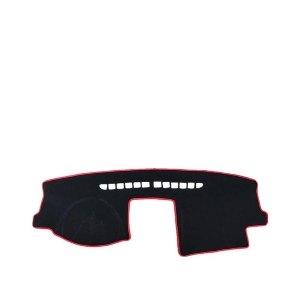 SISIFEIER Auto Armaturenbretter Abdeckung Für V&W Für Golf MK5 2004 2005 2006 2007 2008 2009 Dashboard Abdeckung Matte Pad Dash Sonnenschutz(LHD,Black(Red Edge)) von SISIFEIER